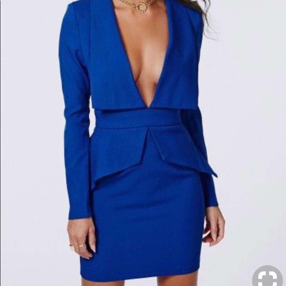 MISSGUIDED ✨✨ Peplum Taylored Mini 💙💙💙